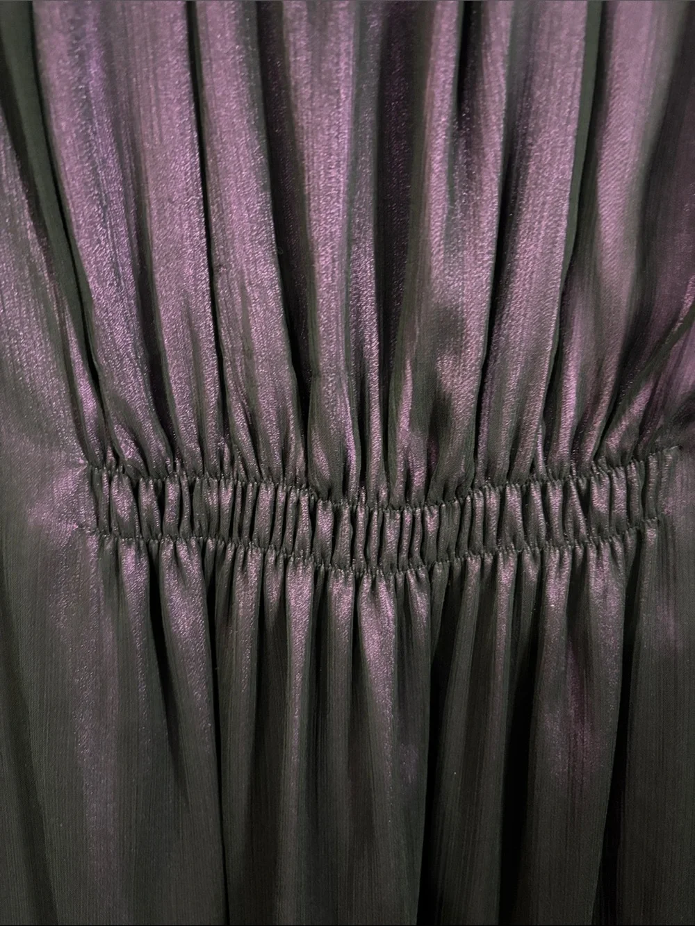 SimplyVera Vera wang dress women’s size small purple two-tone sheer‎ overlay